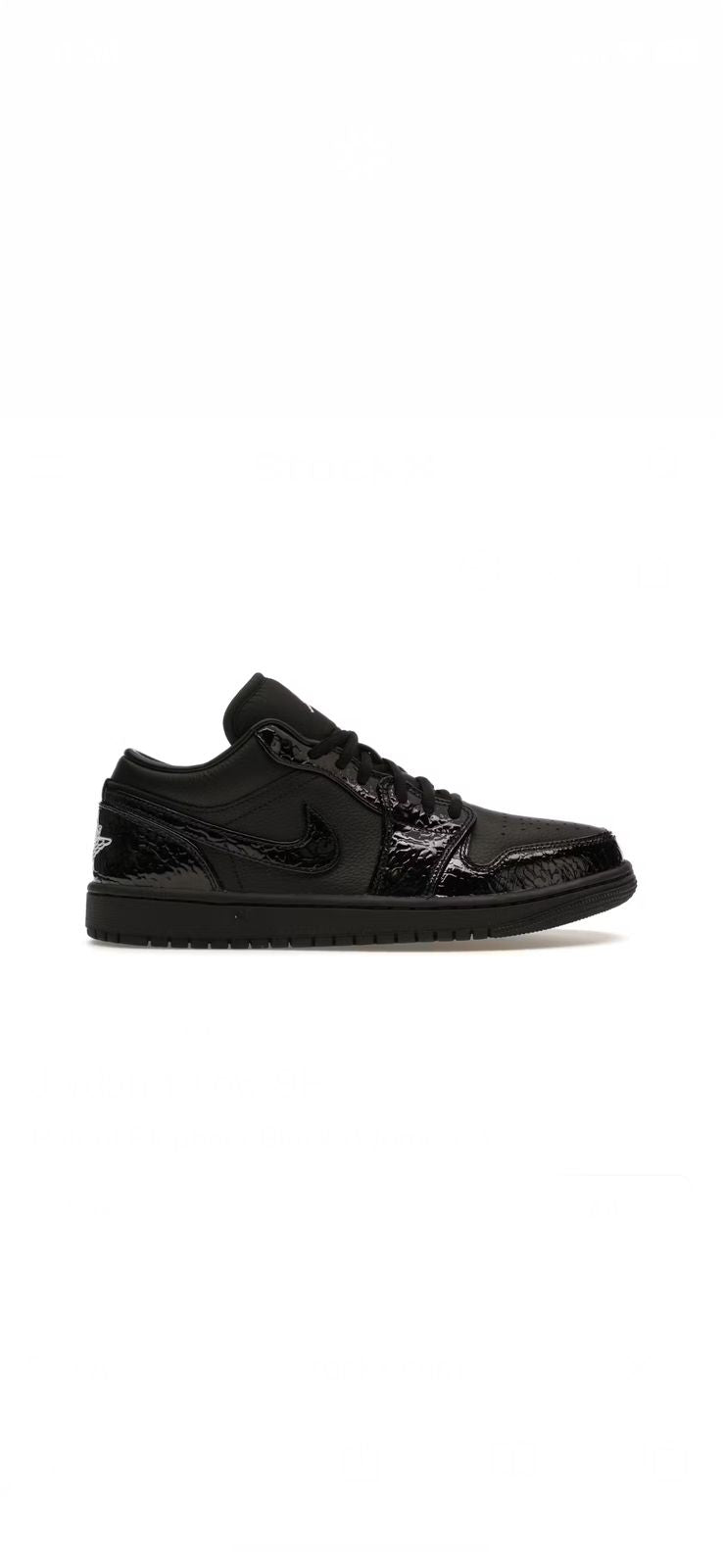 Nike Air Jordan 1 Low SE – Patent Elephant Black