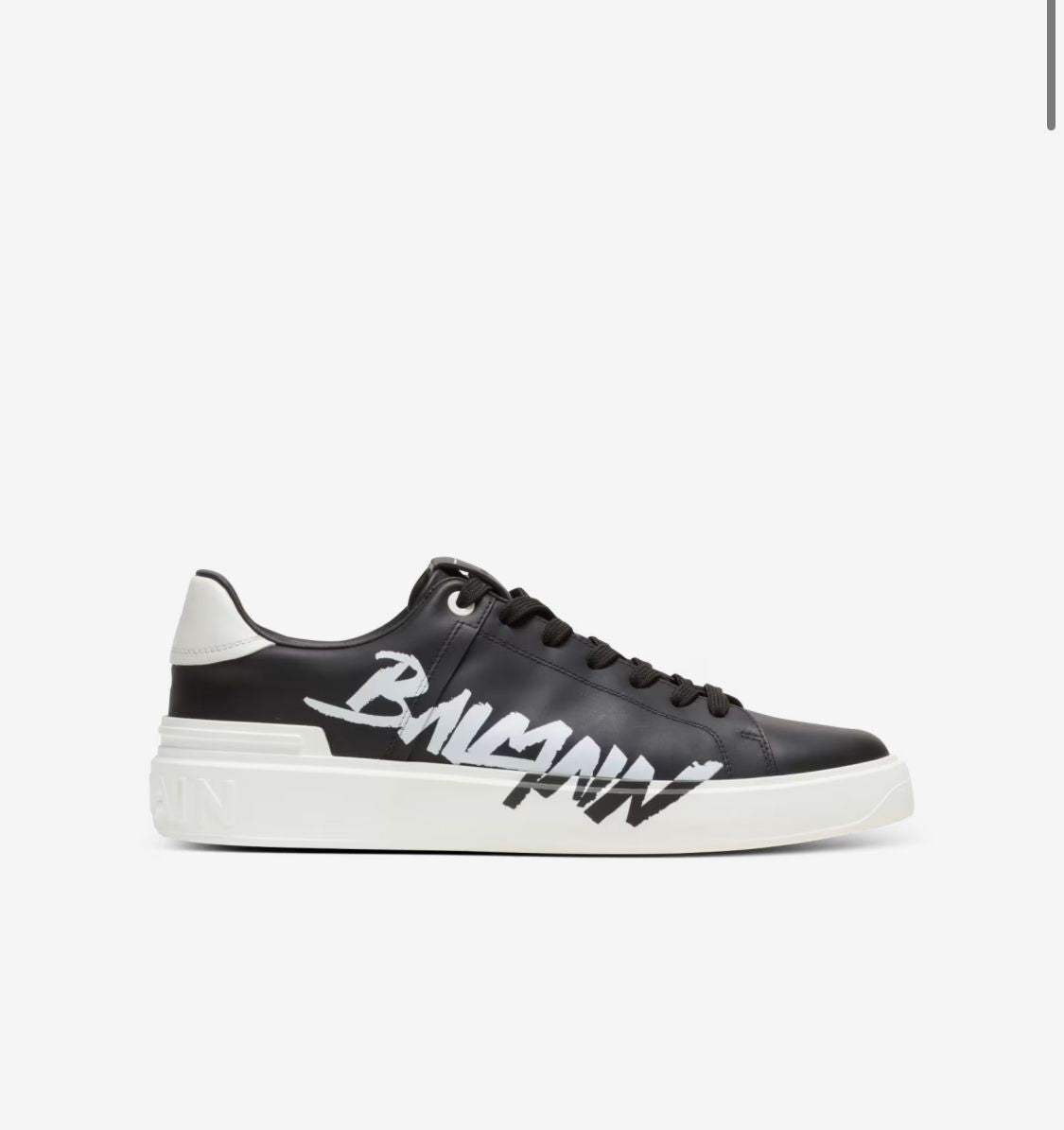 Balmain B Court Sneakers In Black & White