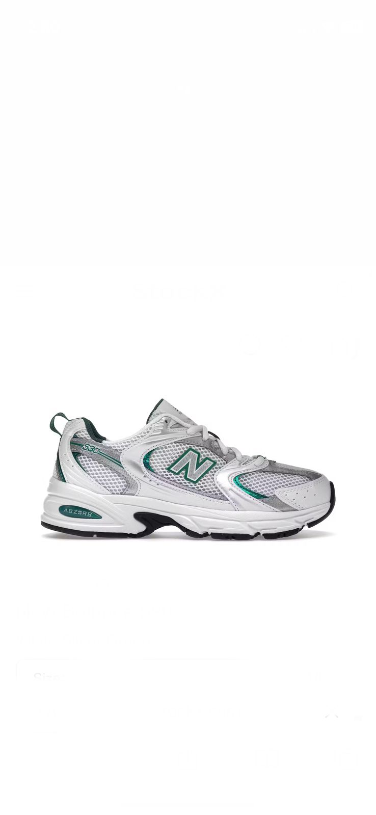New Balance 530 – White Silver Green