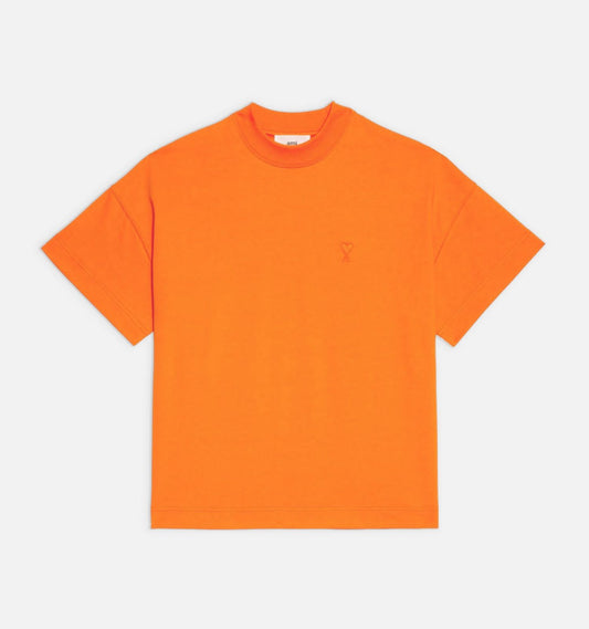 AMI PARIS
Cotton Ami de Coeur T-Shirt (Orange)