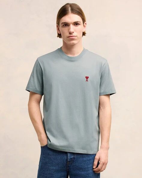 AMI PARIS
Cotton Ami de Coeur T-Shirt (grey)